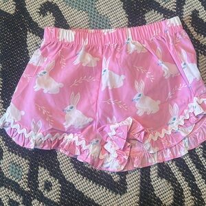 Kelly’s Kids Size 2 bunny ruffle shorts